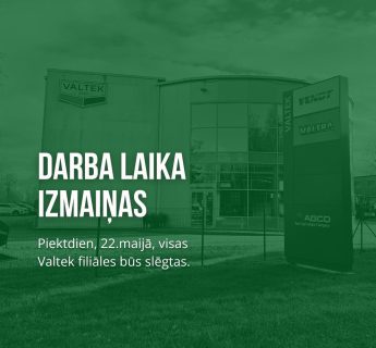Darba laika izmaiņas 22. maijā
